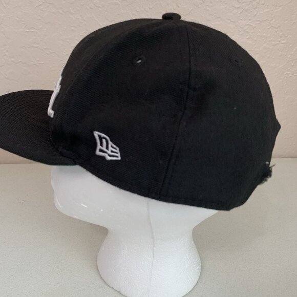 Raiders New Era 9Fifty NFL Snapback Cap Black Embroidered White Spellout Logo - Picture 2 of 11